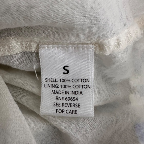 Tea Rose Blue & White Ditsy Floral Coquette Cottagecore Midi Dress Sz Small - Picture 4 of 7